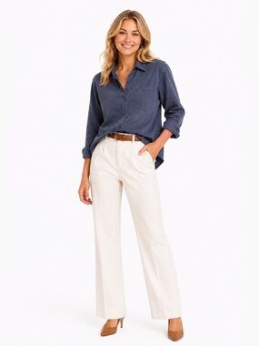 cloth & stone Washed Navy Button-Down Shirt CT